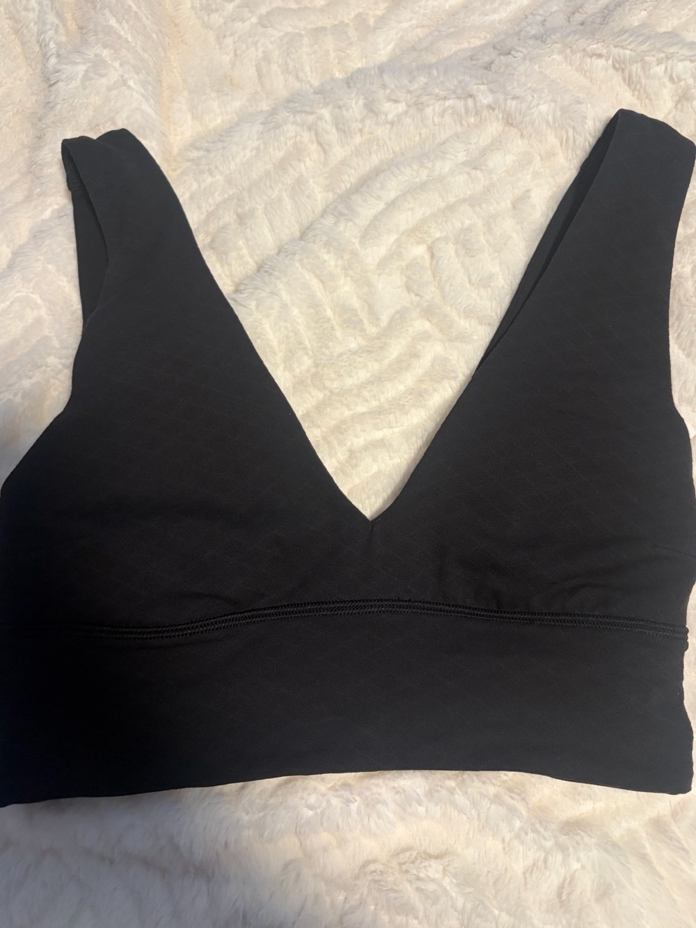 lululemon athletica Black Deep V Wireless Bralette